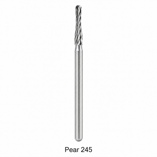 Taft 245 pear-shaped carbide bur, FG shank, the operative workhorse