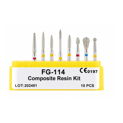 Taft Diamond Burs Composite Resin Kit FG 114 dental diamond bur kit