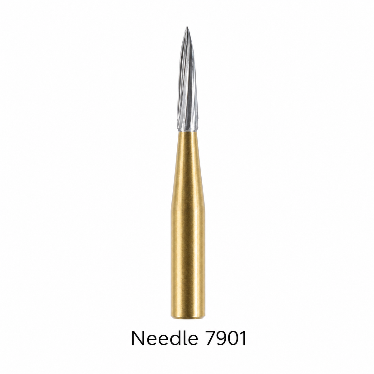 Taft Carbide Burs 12-blade style 7901 needle titanium-plated FG shank finishing bur