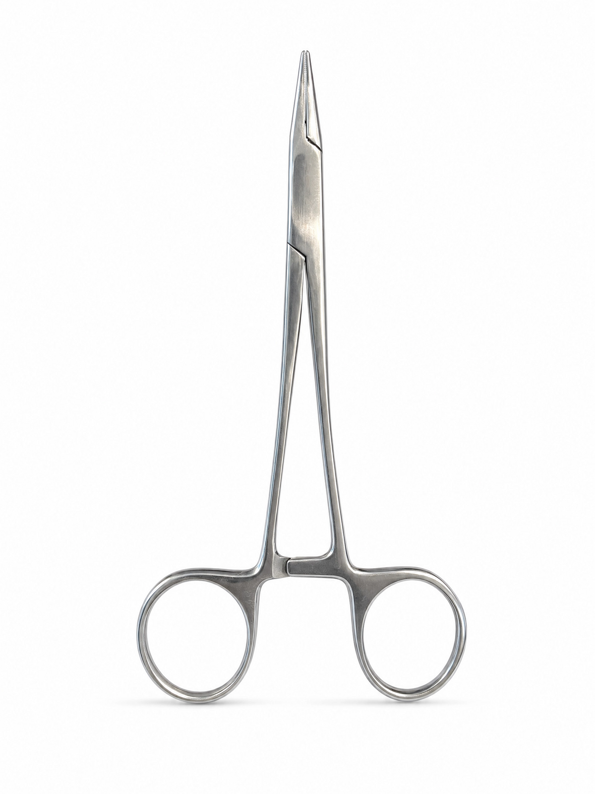Taft Dental Supply needle holder, surgical stainless steel dental suturing instrument, front view